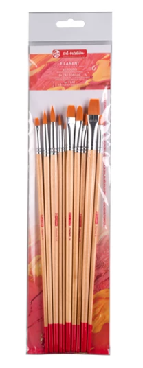 10-teiliges Pinselset für Öl- und Acrylmalerei